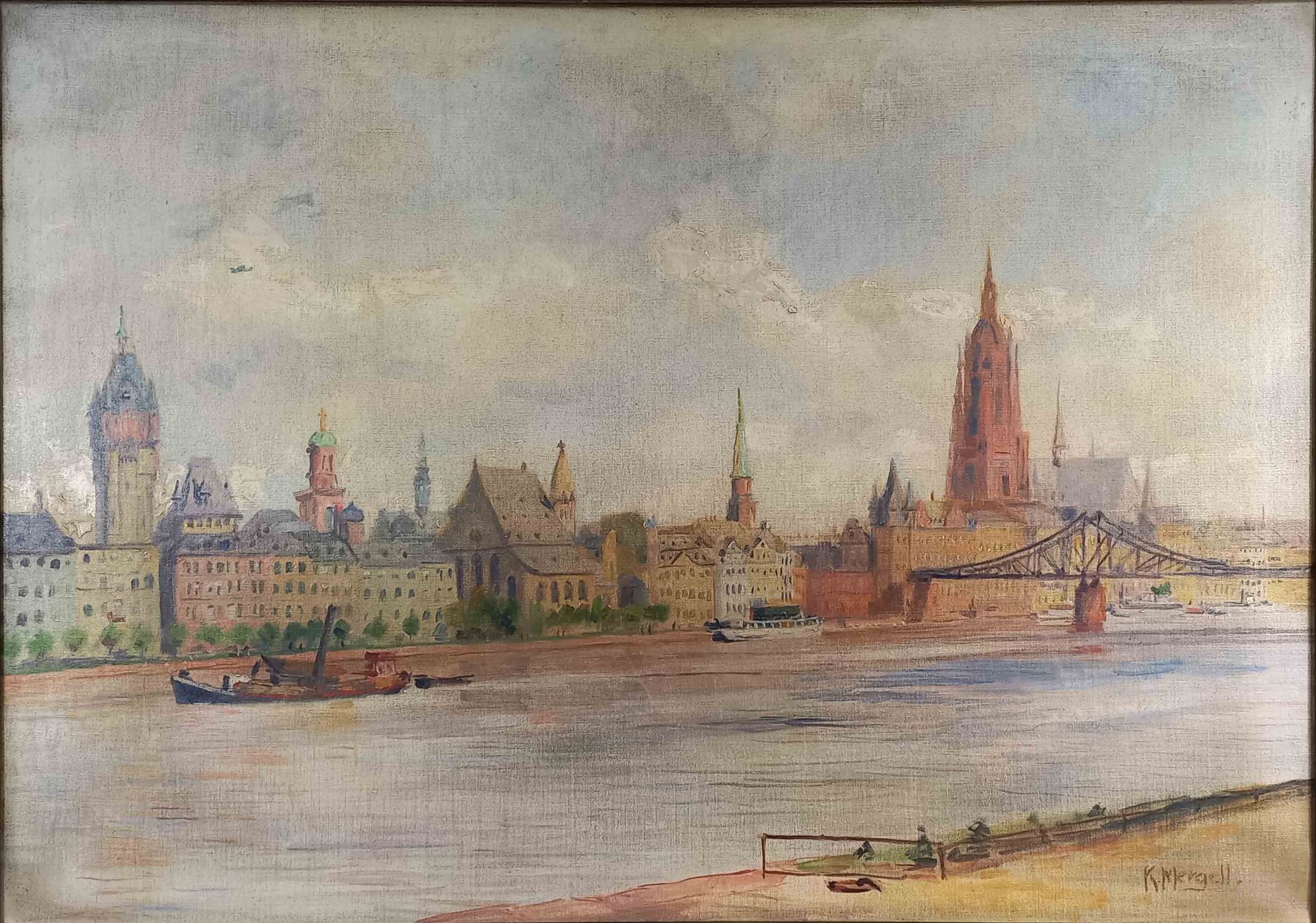 Karl MERGELL (1870 - 1944). Frankfurt am Main um 1900.