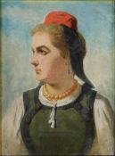 August Clemens HUMBERT (1827 - 1898). Mädchen. Schwelm?