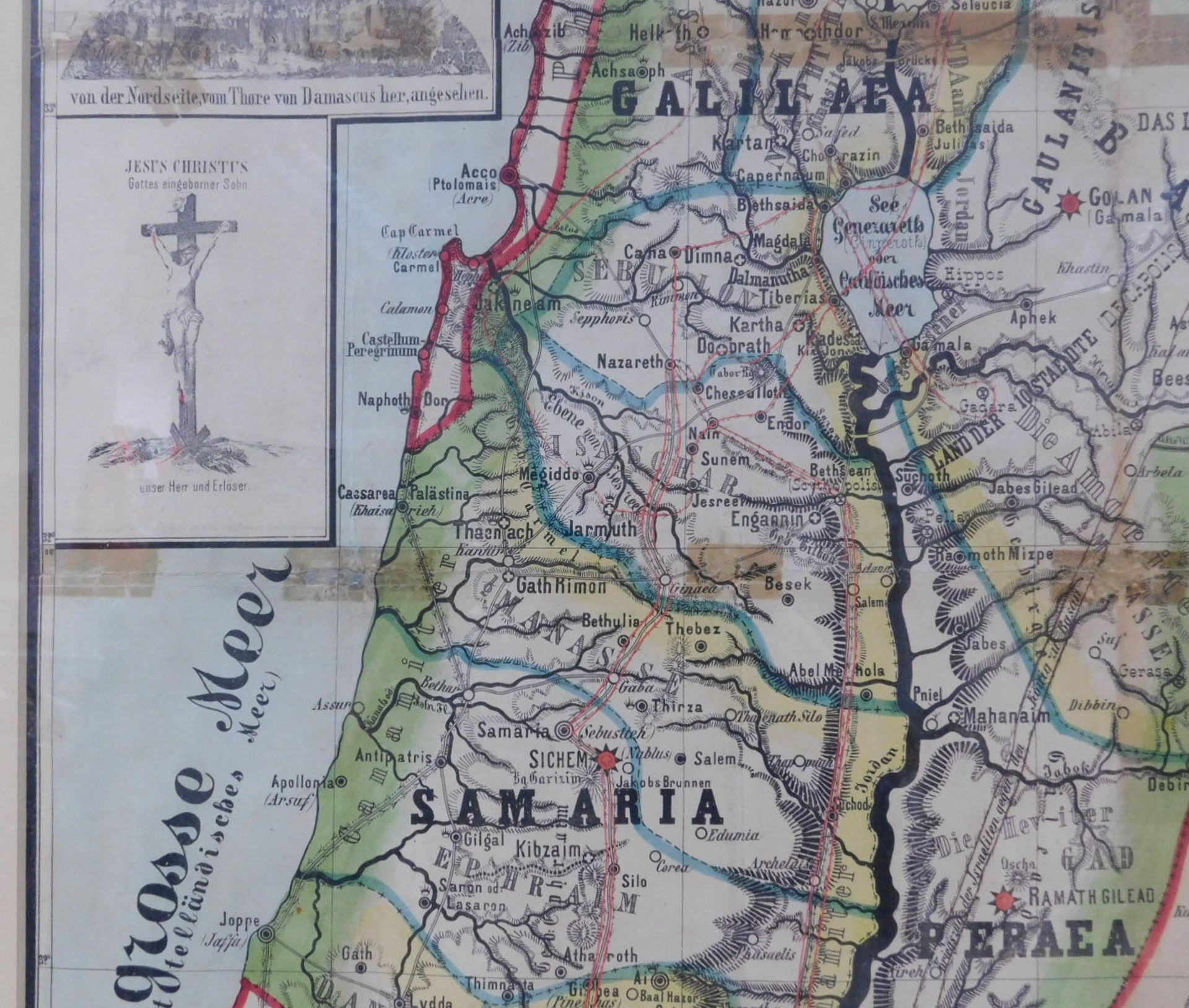 F. v. RAPPARD (XIX). Karte von Palästina. - Image 5 of 20