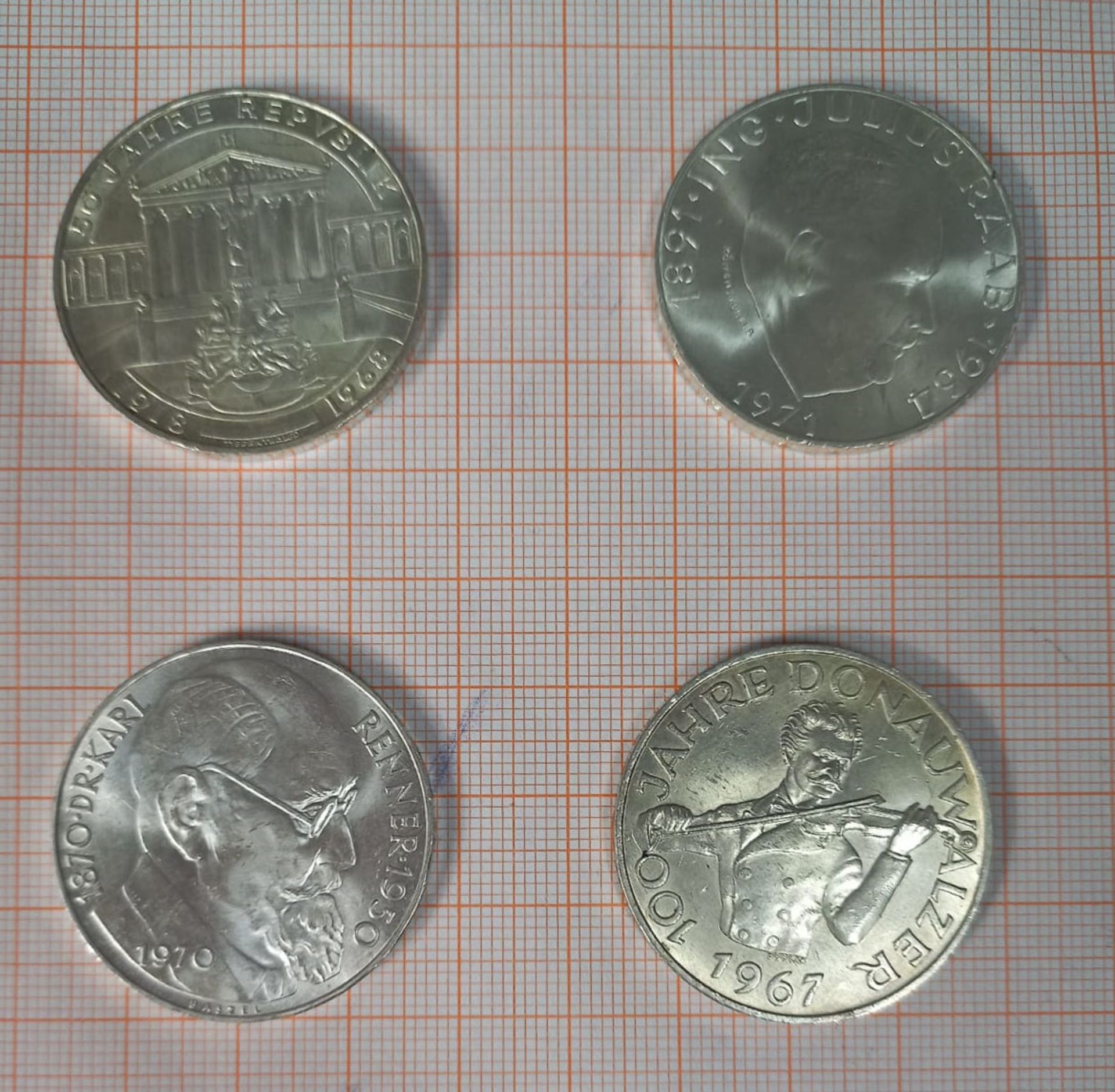 43 Silbermünzen á 50 Schilling. Republik Österreich. - Image 9 of 10