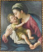 UNSIGNIERT (XVII). Maria mit Jesus - Kind.
