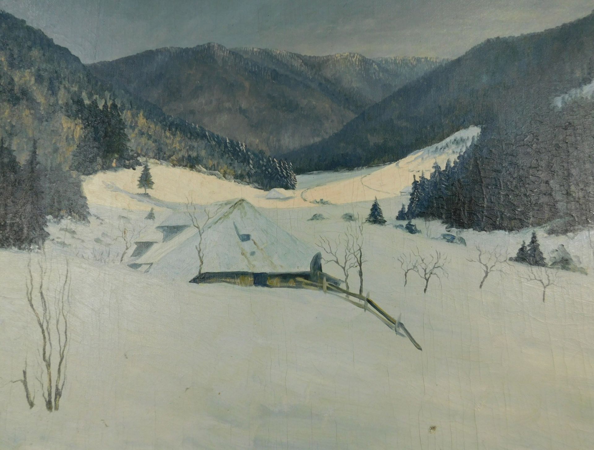 Karl HEILMANN (1881 - 1935). Schwarzwald Haus im Schnee. - Image 6 of 9