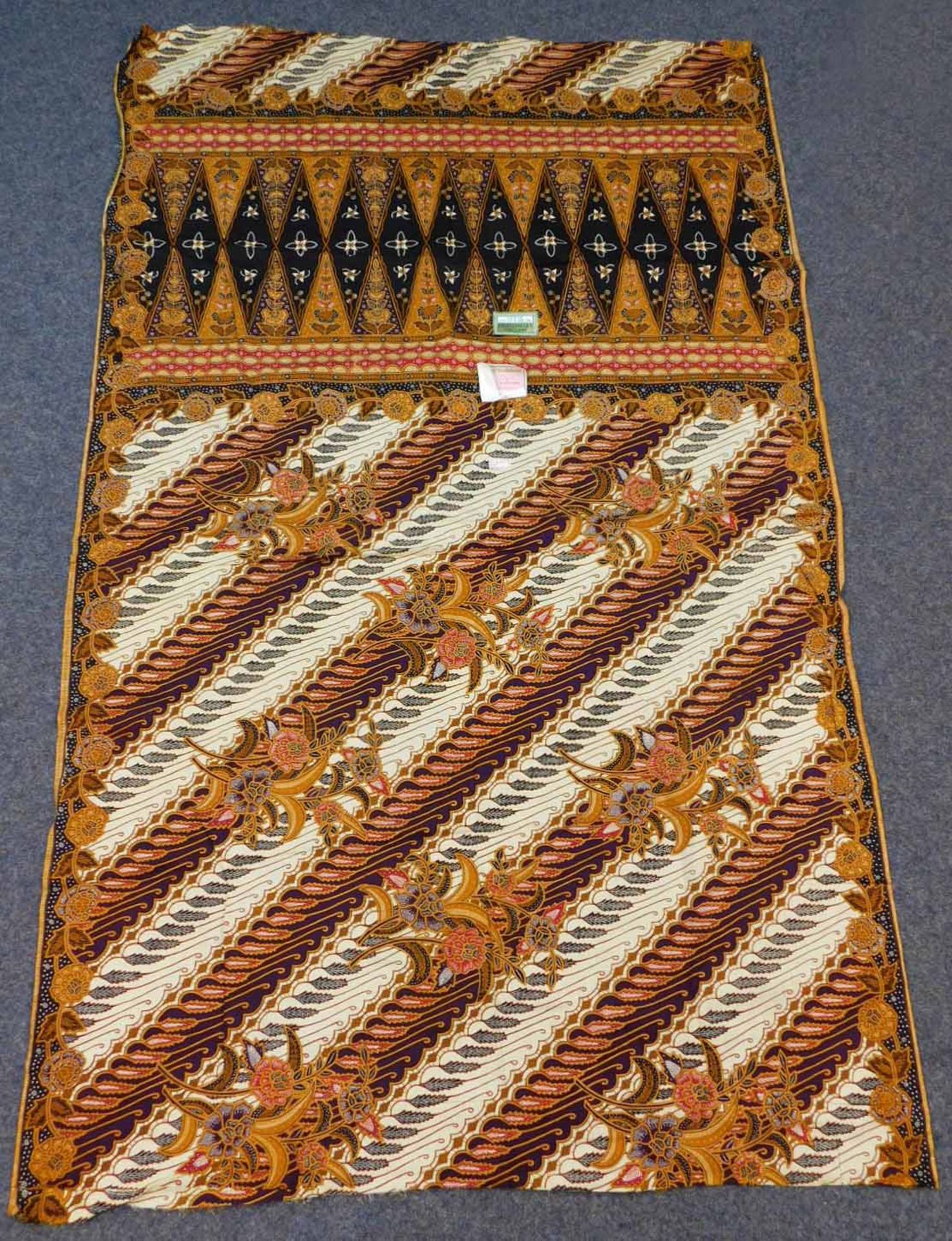4 x Indonesischer Batik Stoff, Handdruck. - Image 9 of 10