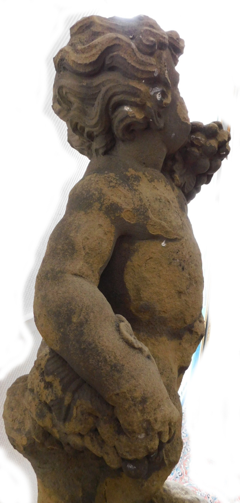 Gartenfigur. Putto auf Sockel. Sandstein. - Image 11 of 17