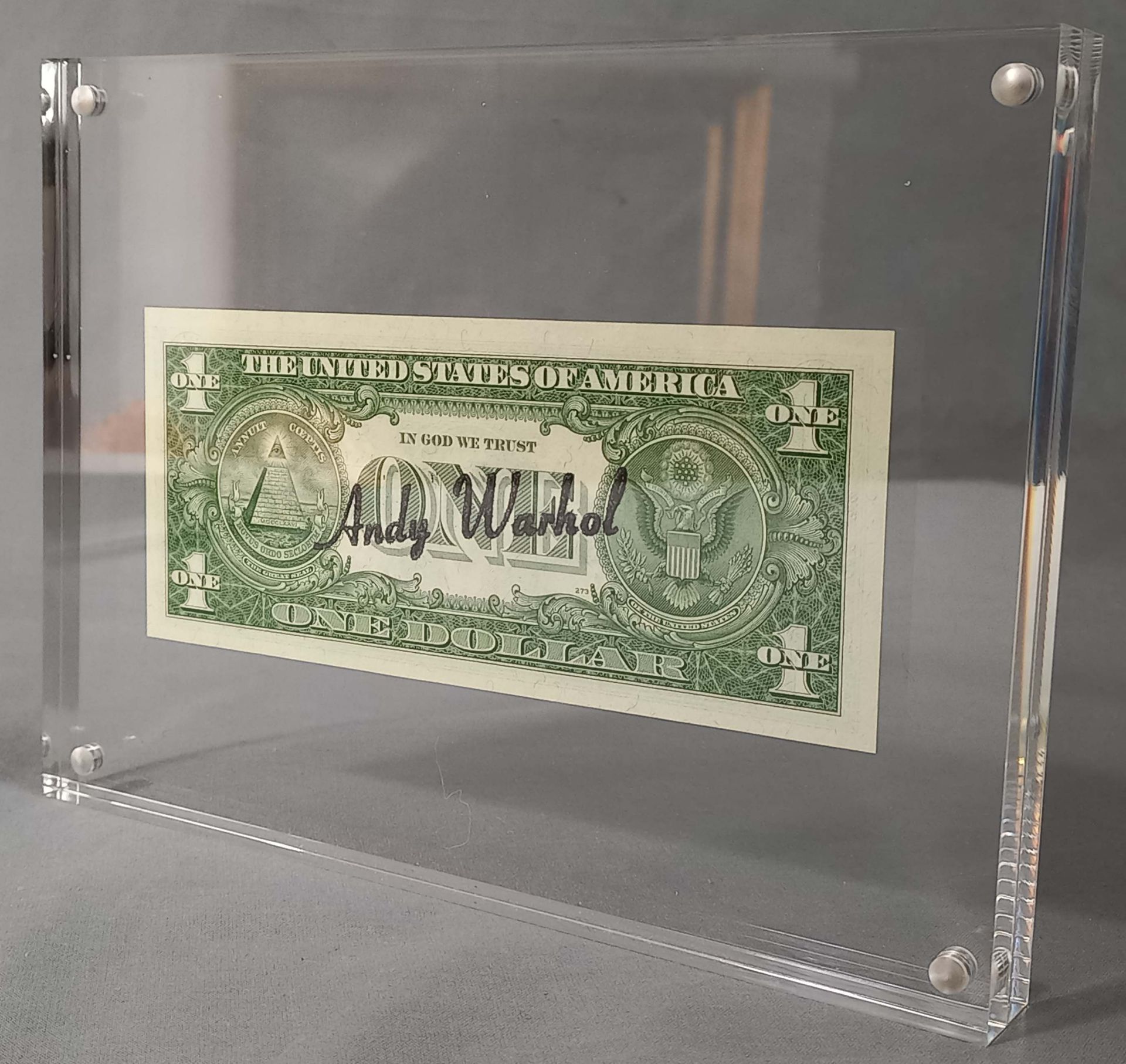 Andy WARHOL (1928 - 1987). 2 USD. Dollar. Signiert. Blau. - Image 6 of 10