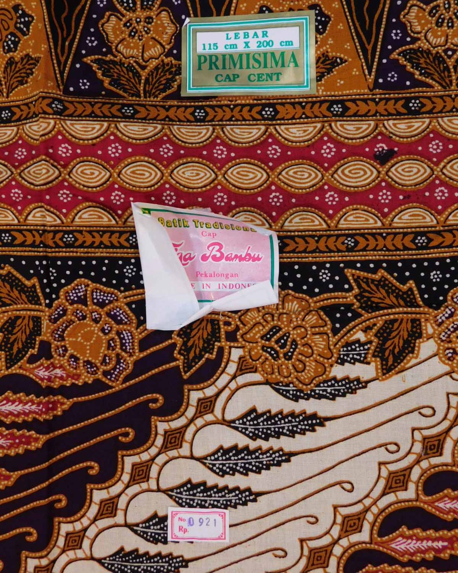 4 x Indonesischer Batik Stoff, Handdruck. - Image 10 of 10
