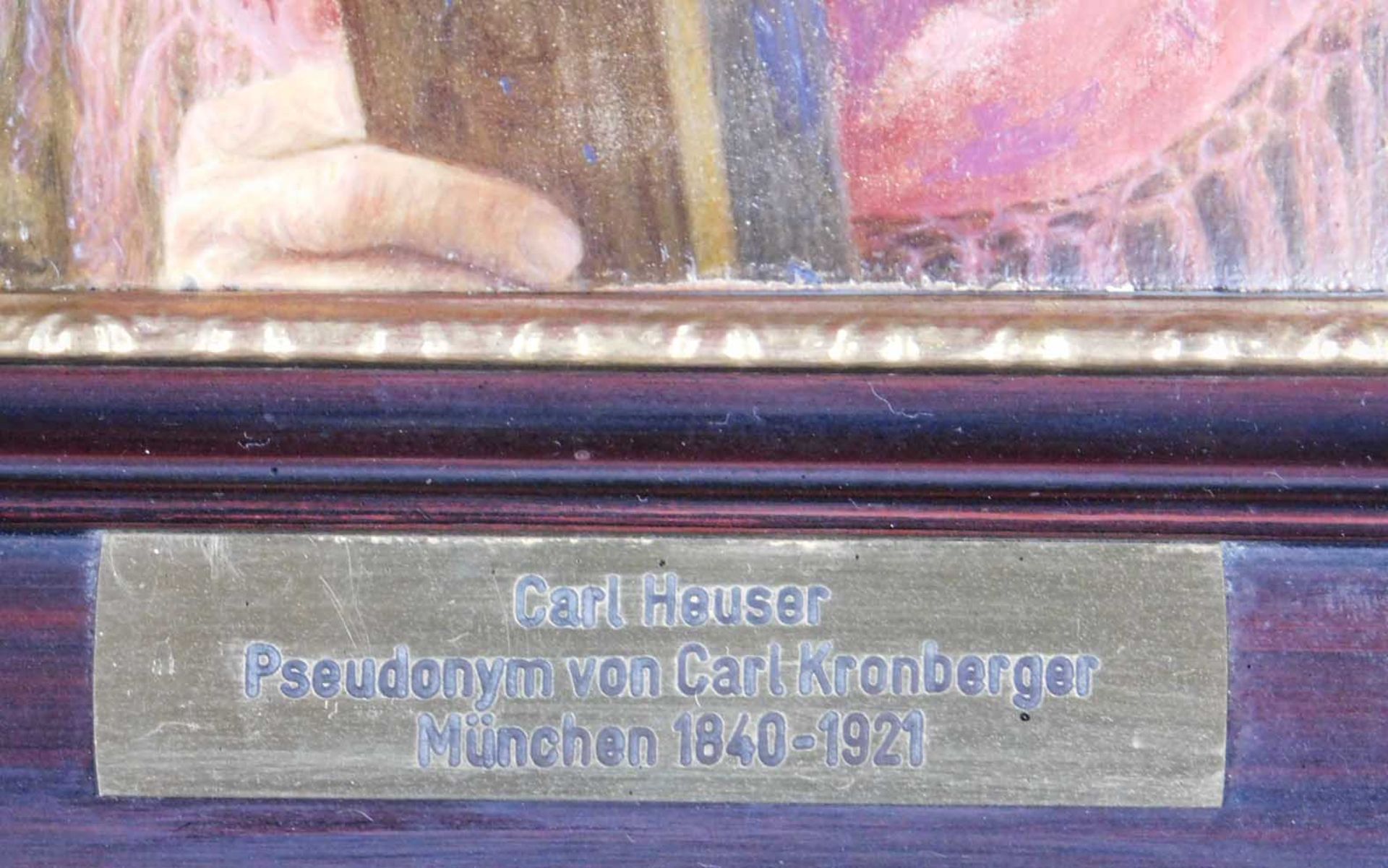 Carl KRONBERGER (1841 - 1921). 2 Gemälde, ein Paar. - Image 5 of 12