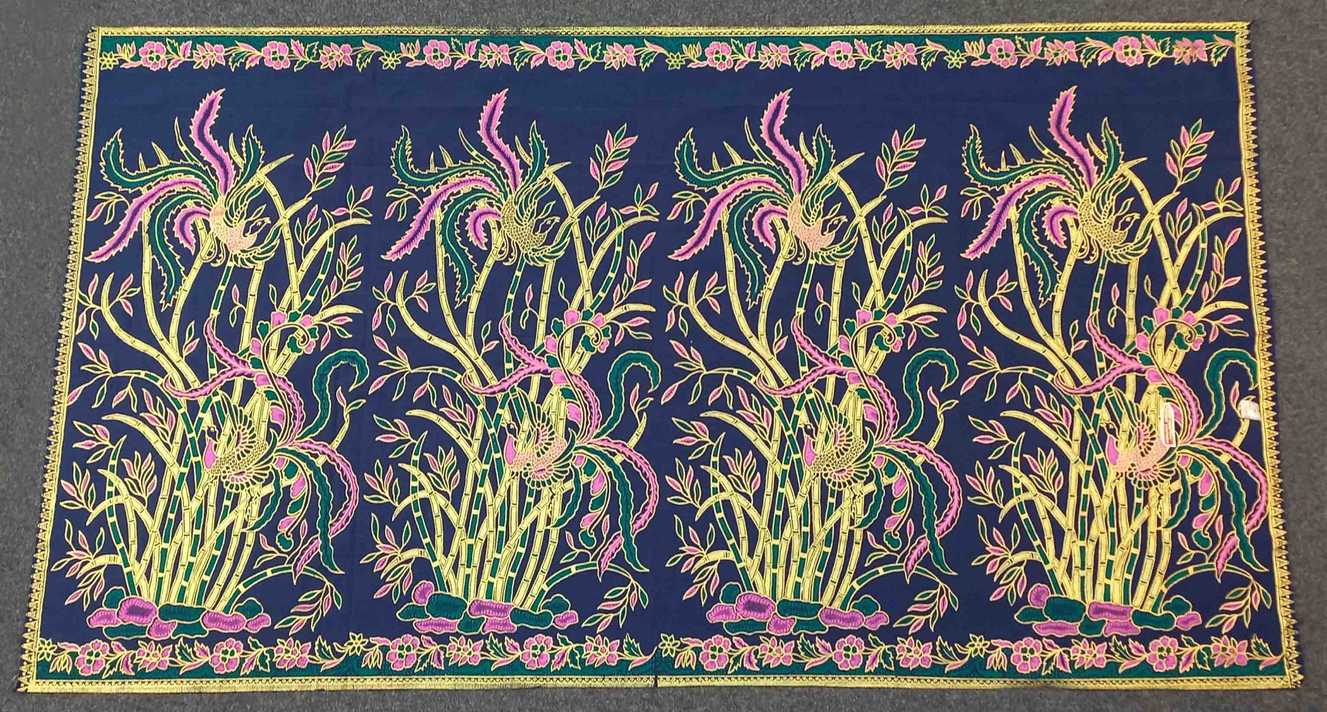 4 x Indonesischer Batik Stoff, Handdruck. - Image 2 of 10