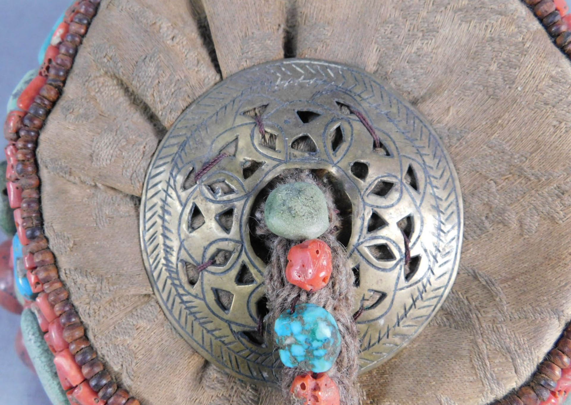 Priesterhaube. Tibet. Mandarin? - Image 4 of 6