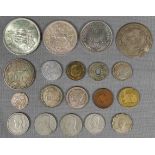 Konvolut 19 Münzen auch Nordafrika, Osmanisches Reich, Iran - Persien.