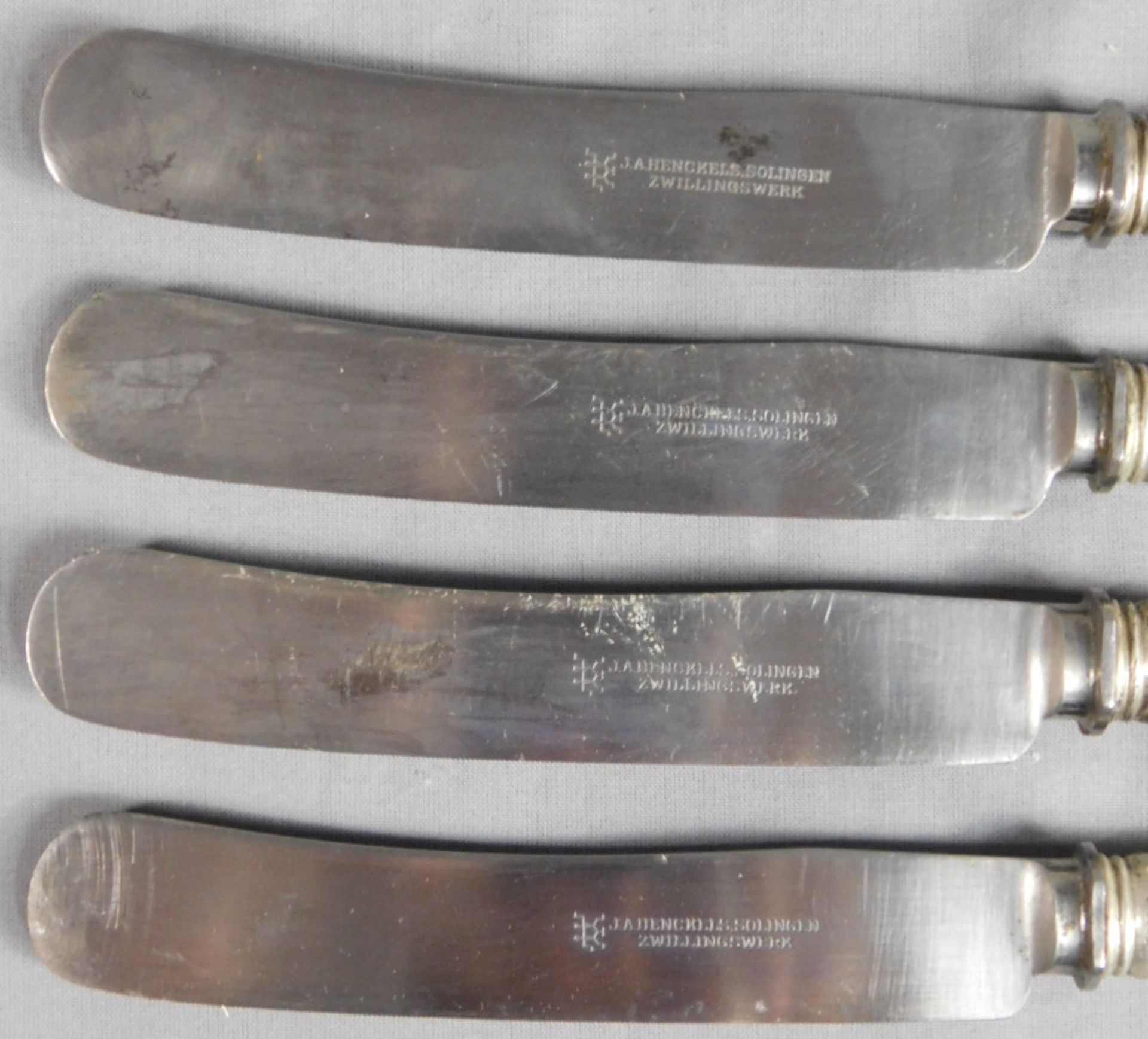 12 Messer und 12 Gabeln. Silber 800. Perlrand. - Image 33 of 39