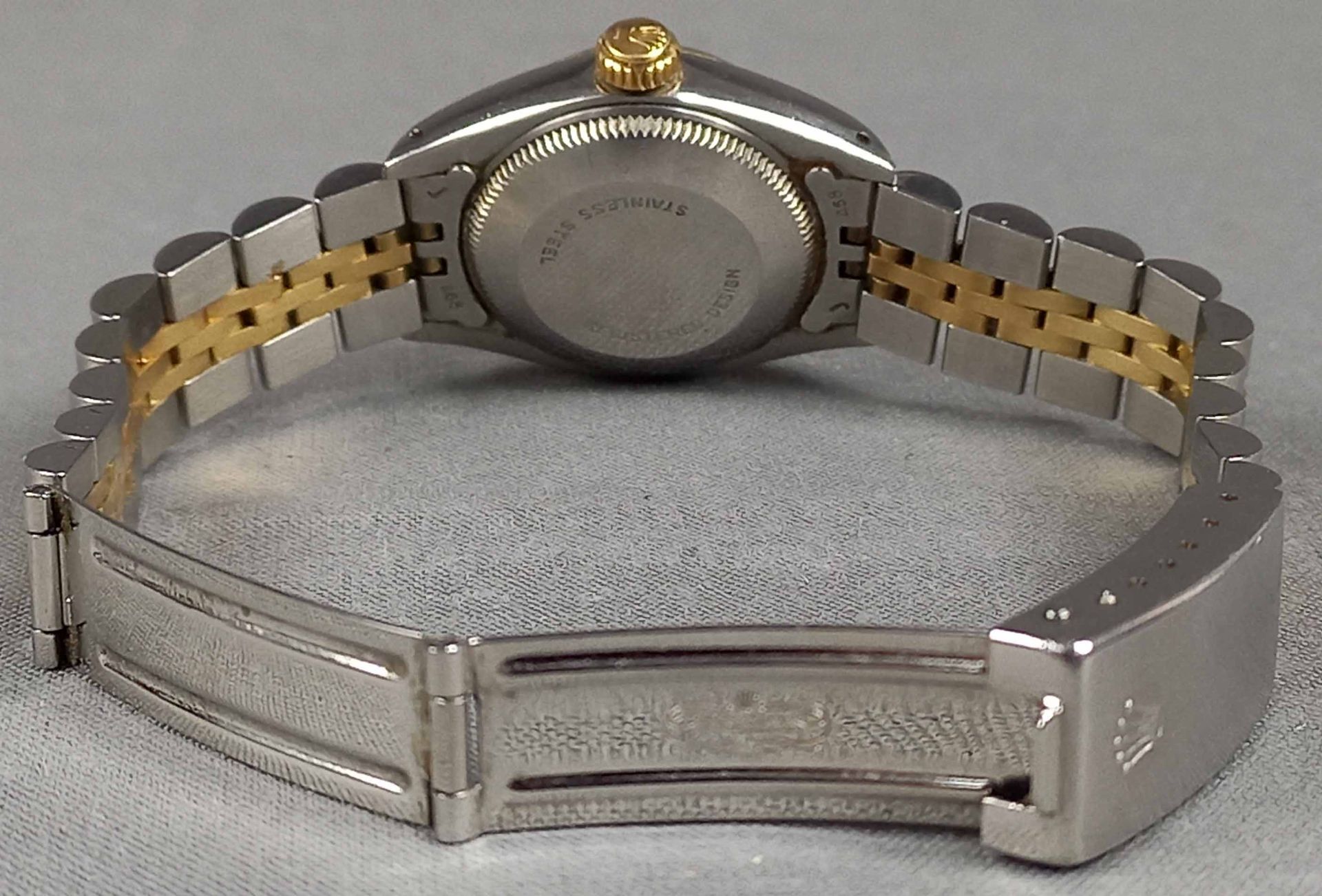 Damen Armbanduhr. Rolex Oyster Perpetual Date. - Image 7 of 22