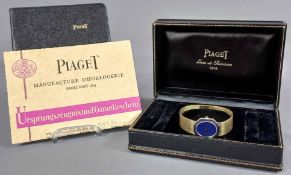 Damen Armbanduhr. Piaget. Gold 750. Lapislazuli.