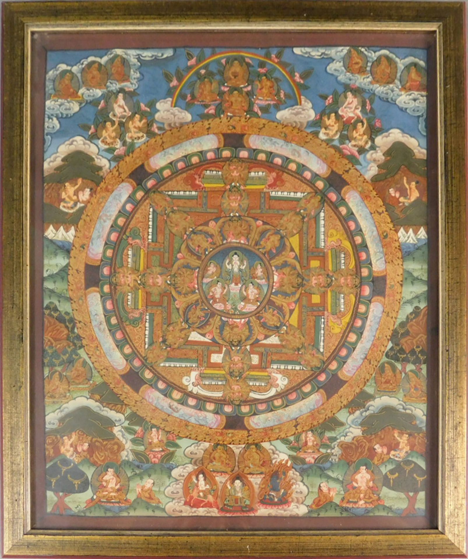 Mandala / Tanka. Tibet. - Image 2 of 5