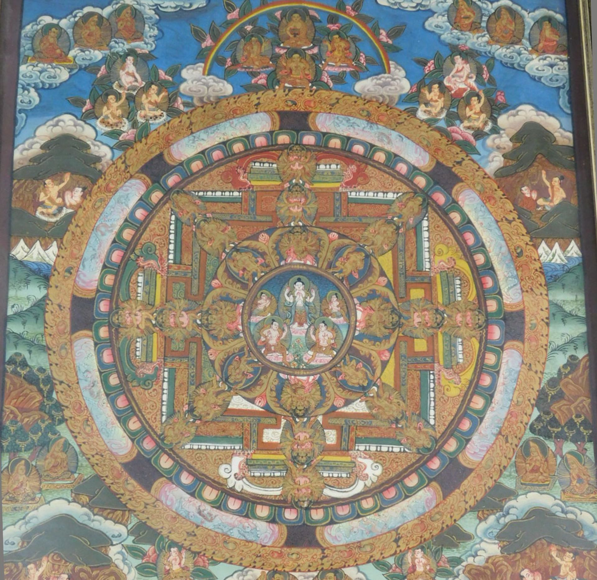 Mandala / Tanka. Tibet. - Image 3 of 5