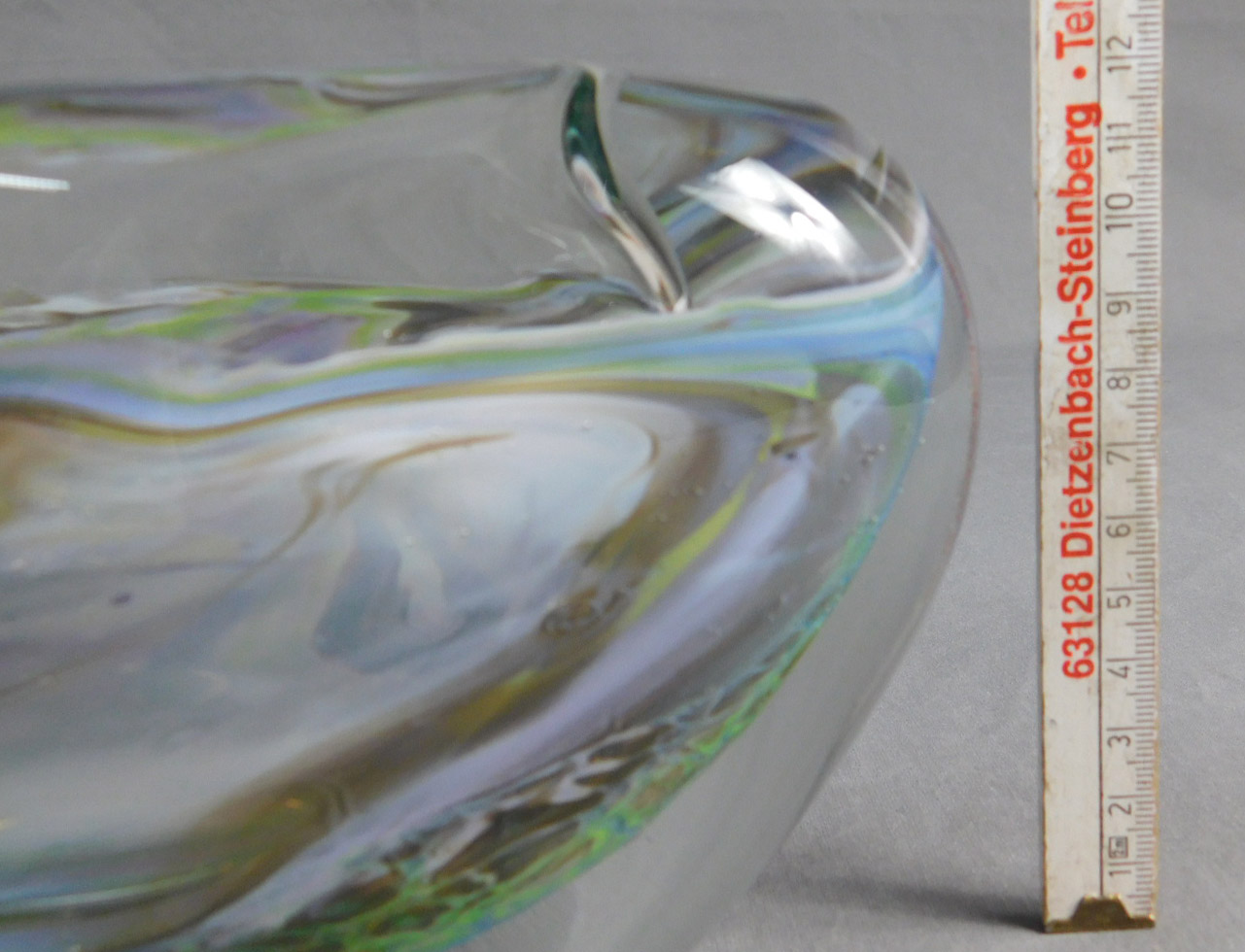 Udo EDELMANN (1938 -). Glas Skulptur. Schale. - Image 4 of 5
