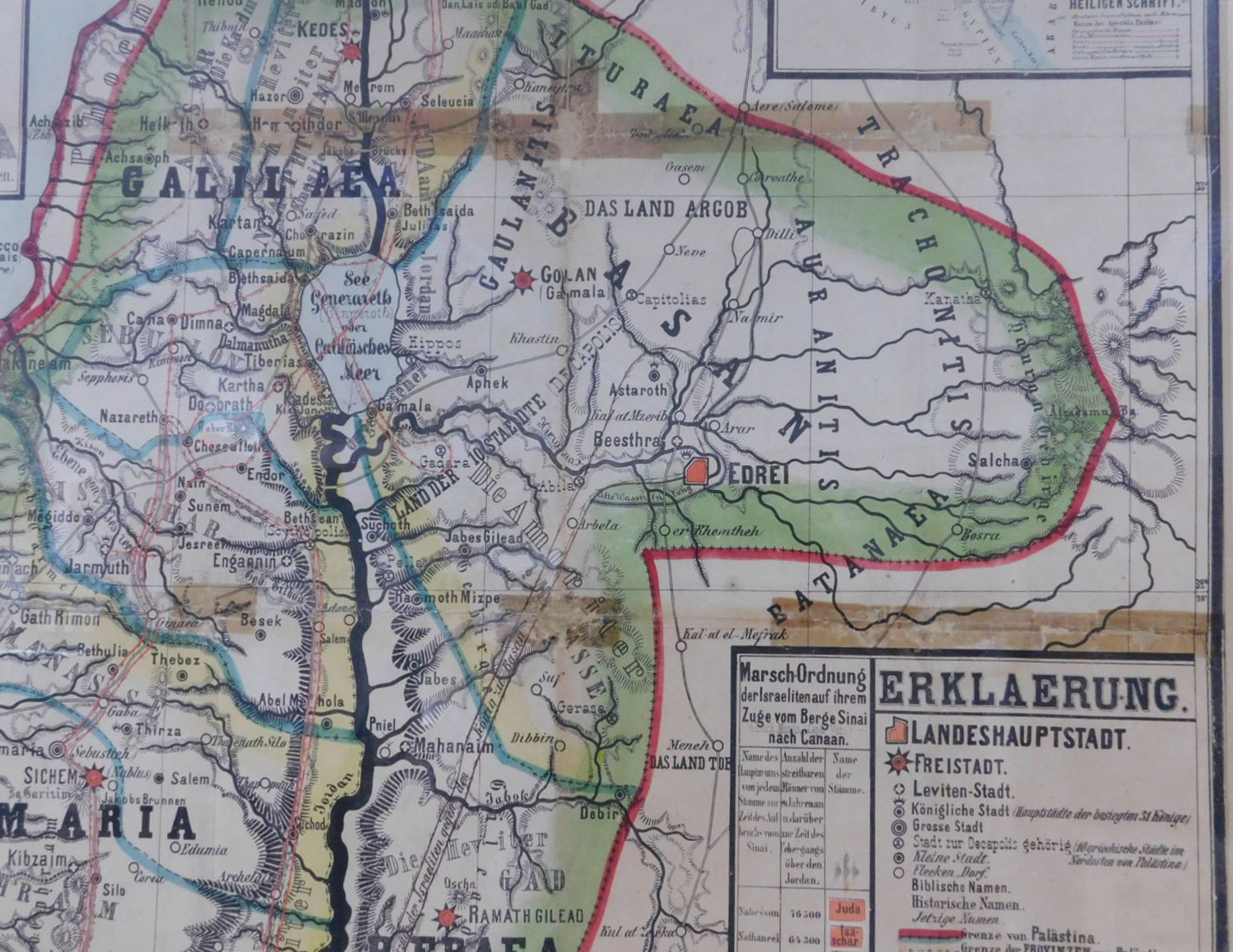 F. v. RAPPARD (XIX). Karte von Palästina. - Image 6 of 20