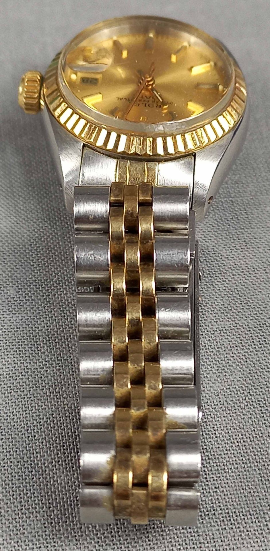 Damen Armbanduhr. Rolex Oyster Perpetual Date. - Image 11 of 22