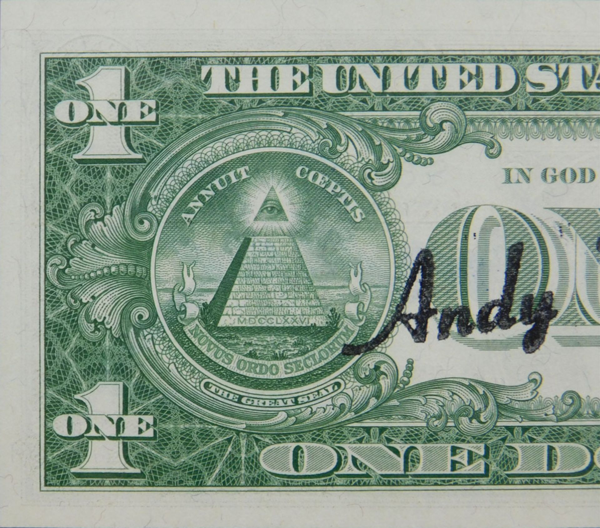 Andy WARHOL (1928 - 1987). 2 USD. Dollar. Signiert. Blau. - Image 8 of 10