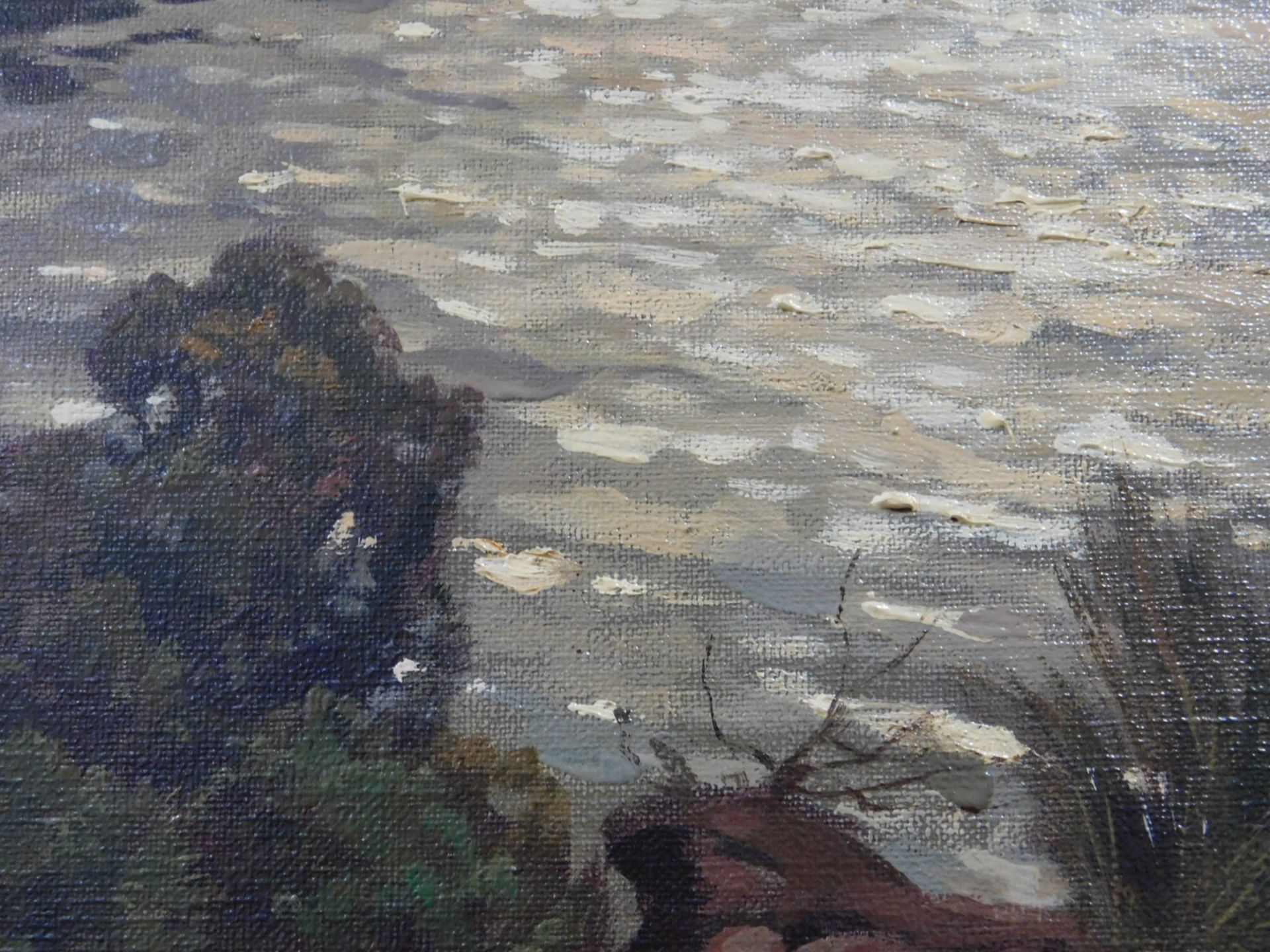 Carl C. SCHIRN (1852 - 1928). Ziehende Wolken über einem Heidesee. - Image 8 of 18