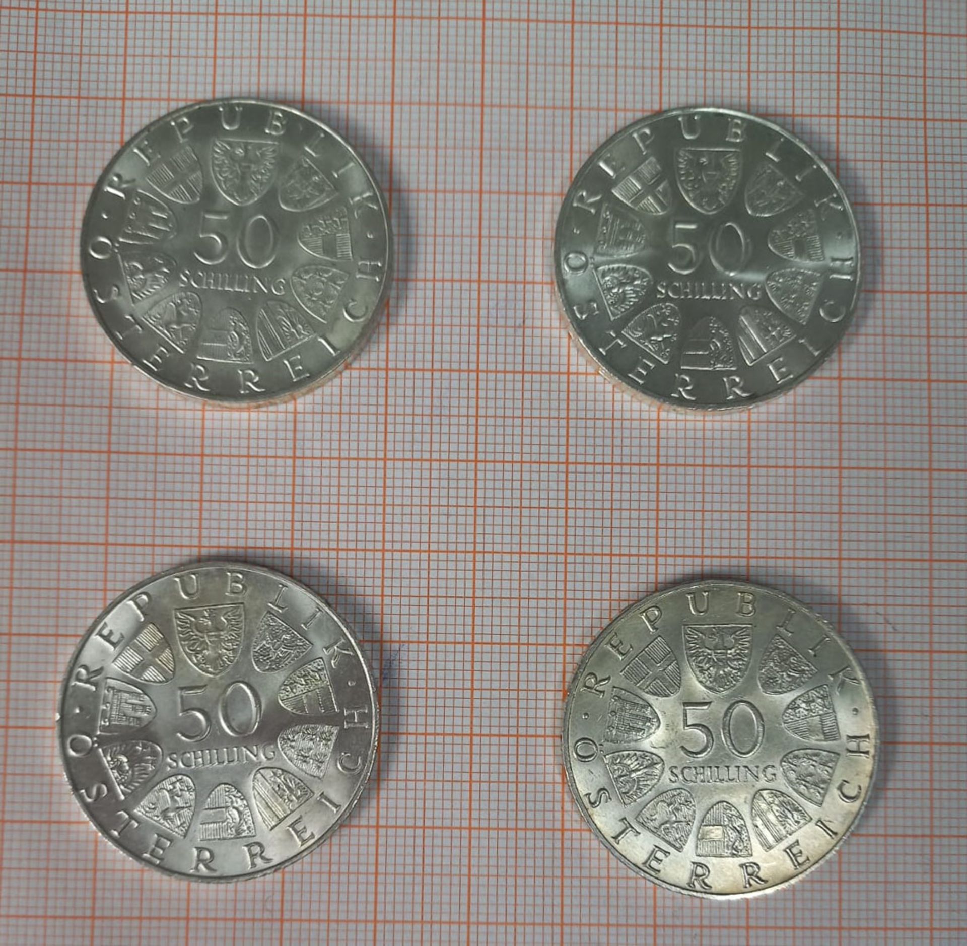 43 Silbermünzen á 50 Schilling. Republik Österreich. - Image 10 of 10