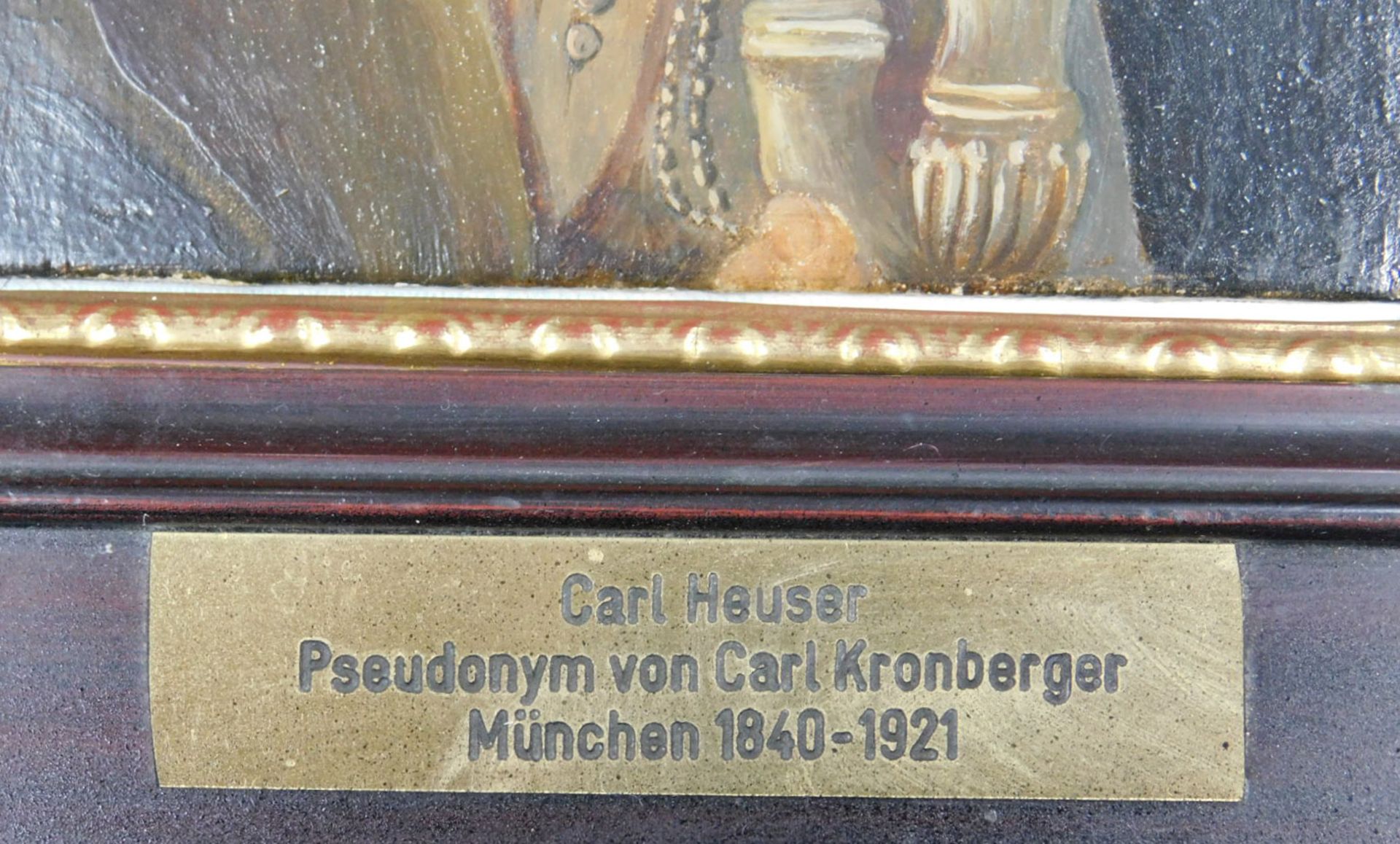 Carl KRONBERGER (1841 - 1921). 2 Gemälde, ein Paar. - Image 10 of 12