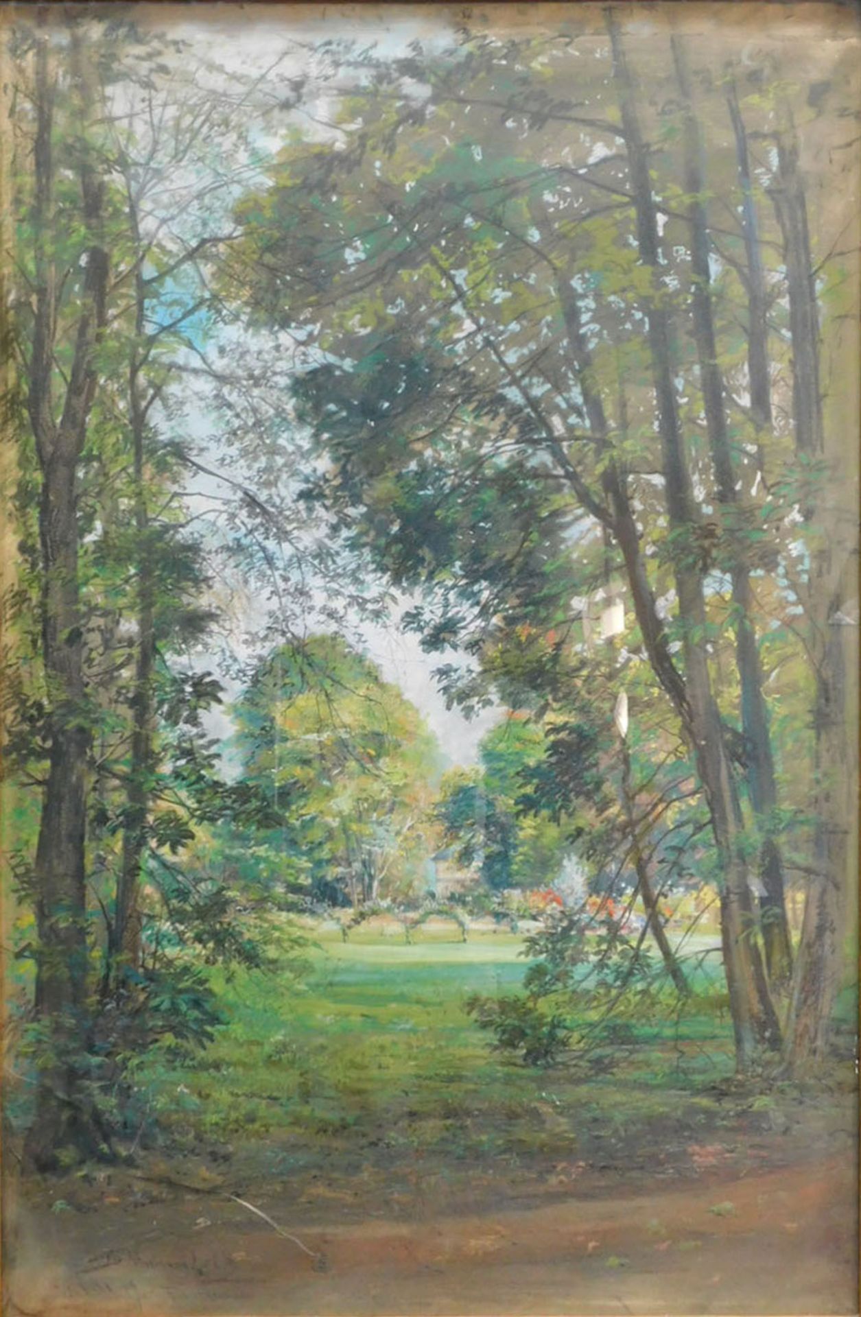 Bernhard K. J. MANNFELD (1848-1925). Sommergarten. 1889.