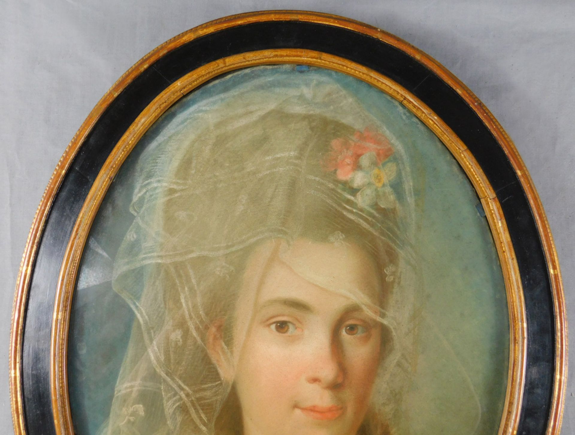 UNSIGNIERT (XVIII). Portrait der Marie Sophie Köhler um 1780. - Image 4 of 12