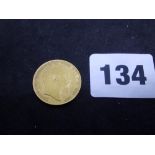 A 1904 gold sovereign coin WE DO NOT TAKE CREDIT CARDS OR CASH. STORAGE IS CHARGED AFTER THE 8TH