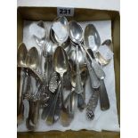 A collection of 27 various foreign silver spoons, 950 standard and lower, 19th/20th century,