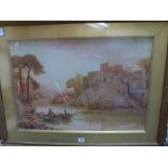 Stuart Lloyd, a watercolour of a river view, 'Chepstow', signed (47 x 69 cm), framed WE DO NOT