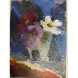 Six various flower pictures, including John Dobbs, oils on board, still life of flowers, 'Cosmos',