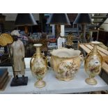 A mixed lot including a collection of commemorative ware tankards and mugs including Wilkinsons, a