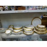 A Wedgwood Ascot pattern part dinner service approximately 32 pieces plus similar Wedgwood Saturn