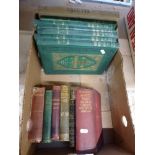 A good collection of 19th century full leather bound volumes which include the Waverley Novels,