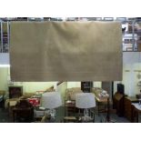 A substantial and fine quality large woollen carpet in beige WE DO NOT TAKE CREDIT CARDS OR CASH.