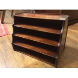 A set of Victorian miniature mahogany waterfall document shelves 43 x 21 x 33 cm [This lot is viewed