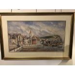 A Victorian watercolour of 'Old Hastings', signed HJ Pope..., 71 x 48 cm [This lot is viewed at