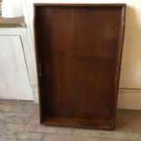 A rectangular mahogany butler's tray, 49 x 74 x 9 cm [This lot is viewed at and cleared from John