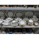 An extensive Royal Worcester Lavinia pattern no. 2821 tea and dinner service approximately 108