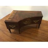 A French early 19th century Palais Royal musical necessaire in the shape of a grand piano, in