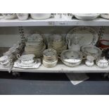 An extensive Royal Albert Brigadoon 84 piece tea and diner service, including two tureens and