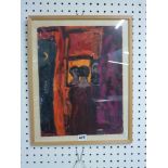 Evelyn Ballantine, a gouache, 'New Moon in Summer' (39x 30 cm), and Phyl Nunn, oils on canvas, a