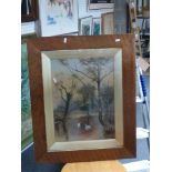 A mixed lot of framed pictures, including Pamela J. Hardwick, scraperboard of a grouse in heather,