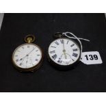 A 9 ct gold pocket watch, movement stamped English Manufacture, Glasgow hallmark for 1919;