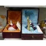 Two Royal Doulton limited edition figures of lady musicians, comprising Flute HN2483, no. 721, and