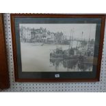 A selection of five framed items comprising prints and watercolours including D.G.T. Pearce,