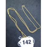 An 18 ct gold snake-link necklace, 19.8 gm WE DO NOT ACCEPT CREDIT CARDS. STORAGE IS CHARGED AFTER