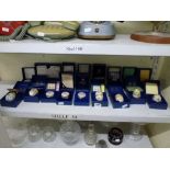 18 boxed Halcyon day enamel eggs and trinket boxes with certificates [s54] WE DO NOT ACCEPT CREDIT