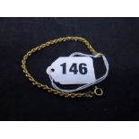 An 18 ct gold rope-twist bracelet, 2.8 gm WE DO NOT ACCEPT CREDIT CARDS. STORAGE IS CHARGED AFTER